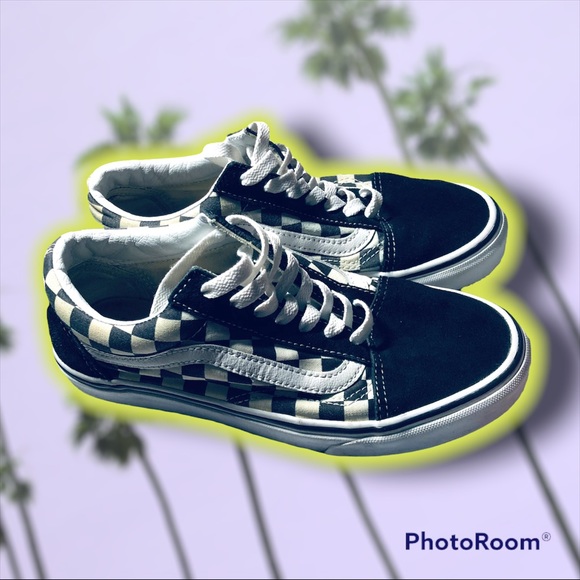 Classic Retro Checkered Vans Laced Sk8 women’s 7.5 men’s 6 - Picture 7 of 9